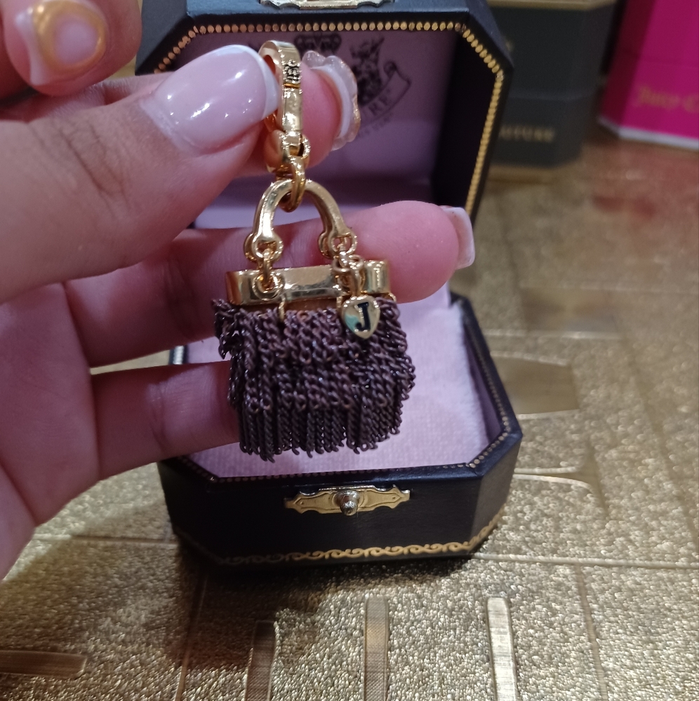 Juicy couture chain purse charm